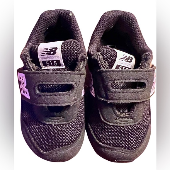 NEW BALANCE 515 Toddler Shoe | Black Animal Print | Size 5 - Picture 3 of 4